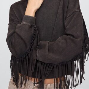 Oversized Western Crewneck Sweatshirt